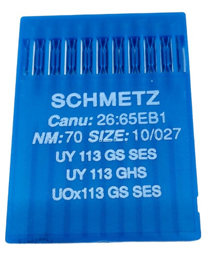 Agujas Schmetz Cinturera Industrial Uy 113 - Uox113  - X 10