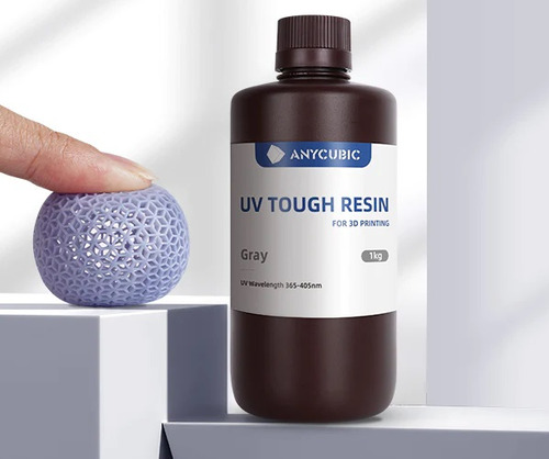 Resina Transparente Anycubic Uv Tough (1 Kg) Impresion 3d