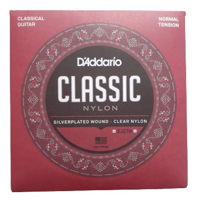 Juego De Cuerdas D'addario Ej27n Para Guitarra Clásica 