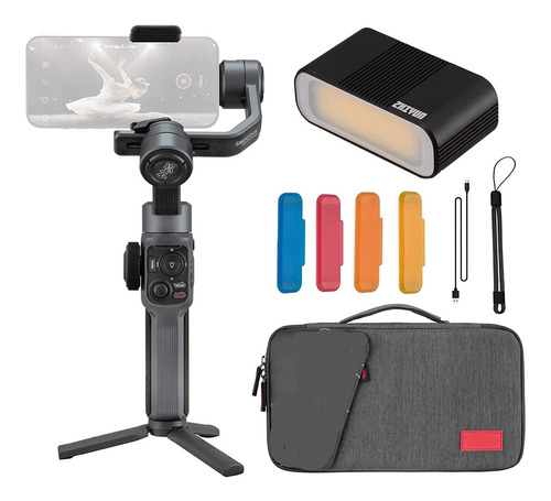 Zhiyun Smooth 5 Combo Version Bolsa De Transporte Y Luz...