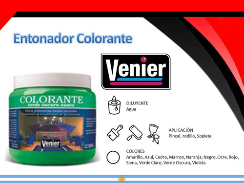 Colorante Entonador Líquido Venier  500 Gr Fuerte