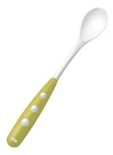 Imagen 2 de 2 de Set 2 Cucharas Bebe Nuk Largas Plasticas + 6 Meses Papilla