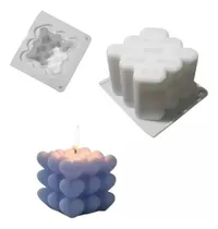 Comprar Molde Silicona Bubble Corazones 1 Velas Jabones Yeso Resina Sin Elección