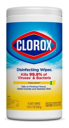 Toallitas Desinfectantes Clorox 85 Toallas Elimina 99%