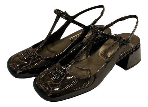 Zapatos De Mujer Mary Jane De Charol Con Tacón De 5 Cm A