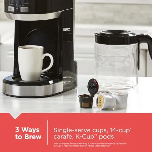 Cafetera Black+decker Dual Brew Con Jarra De 14 Tazas Y Una