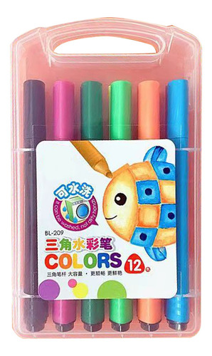 Lápices Acuarelables Para Pintura Infantil 12 Colores