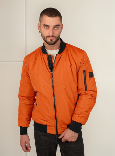 Chamarra Para Hombre Ligera Greenlander Tipo Bomber Casual