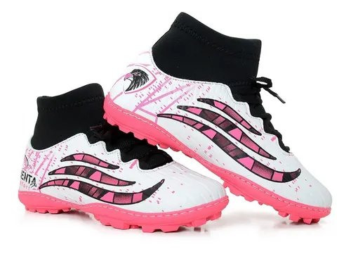 Chuteira nike cheap rosa botinha
