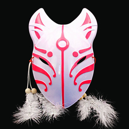 Funda Facial De Anime Fox Fairy Mask Para Kabuki Kitsune Hal