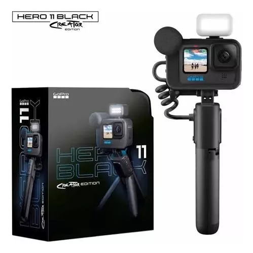 GoPro Cámara Acción HERO12 Black Creator Edition, Plateado