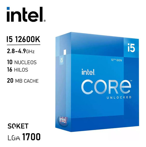 Procesador Intel I5 12600k
