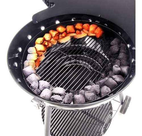 Imagen 2 de 10 de Parrilla Barbacoa Balcon Char Broil Tapa Ruedas Vip