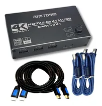 Comprar Switch Kvm 4k Udh 2 Puertos Hdmi C\u002F2 Usb-b + 2 Hdmi 4k 3m V2