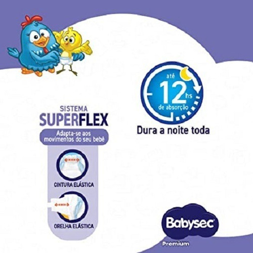 Imagen 4 de 5 de Pañales Babysec Premium talle M 136 U