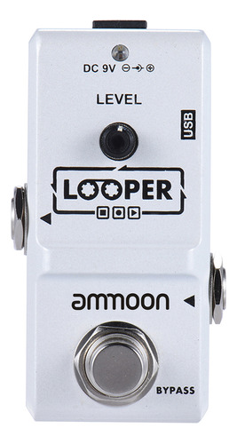 Cable De Bucle Usb Ammoon De Effect Pedal Looper, Efecto Ili