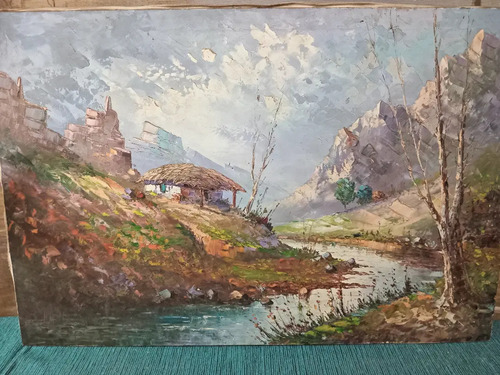 Óleo Sobre Tela Del Autor Manuel Muñoz Merida. (Usado)