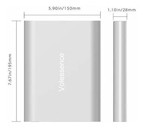  Volessence 50000mAh Laptop Power Bank 5/8.4/9/12/16/20V  Cargador portátil para computadora portátil, tableta, teléfono y más :  Electrónica