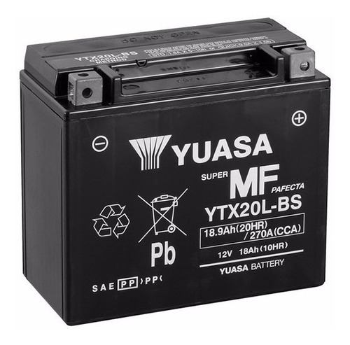 Imagen 1 de 1 de Bateria Yuasa Moto Ytx20l-bs Yamaha Xv17at Road Star 04/07