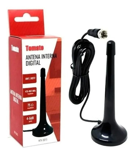 Mini Antena Digital Interna Frequência Hdtv Uhf Mtv-3015