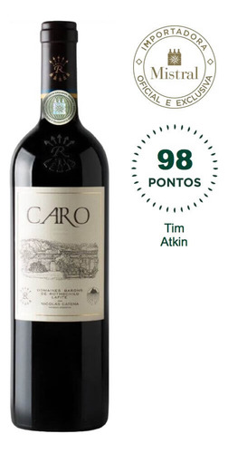 Vinho Tinto Caro 2018 Bodegas Caro - Catena 750ml