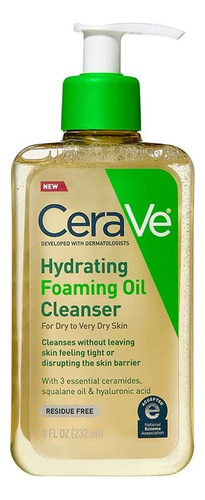 Cerave| Hydrating Foaming Oil Cleanser-limpiador Facial 237m