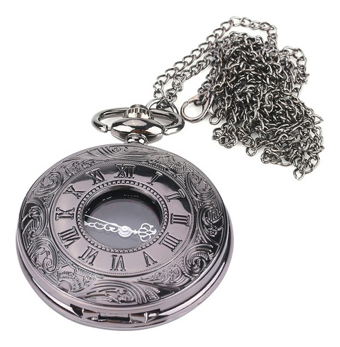 Reloj De Bolsillo Clásico, Colgante De Collar Con Cadena