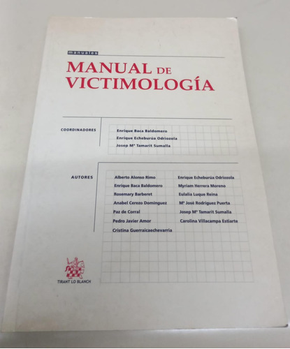 Manual De Victimologia * Rimo * Echeburua Y Otros