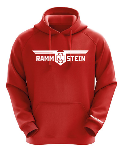 Polerón Rojo Rammstein Diseño 1