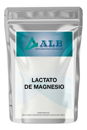 Lactato De Magnesio Puro 250 Gr Alb Sabor Característico