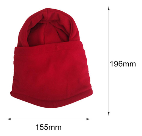 Pasamontañas Máscara De Esquí Calentador De Cuello Rojo