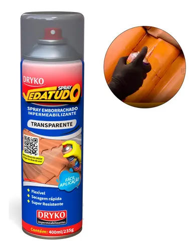 Spray Vedatudo Vazamentos De Agua Reparo Telha Laje Calha Transparente 400ml - R$ 20,94