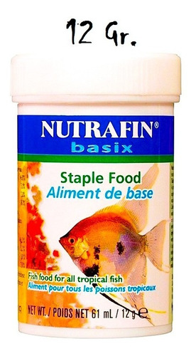 Nutrafin Basix Alimento Para Peces Tropicales Escamas 12 Gr