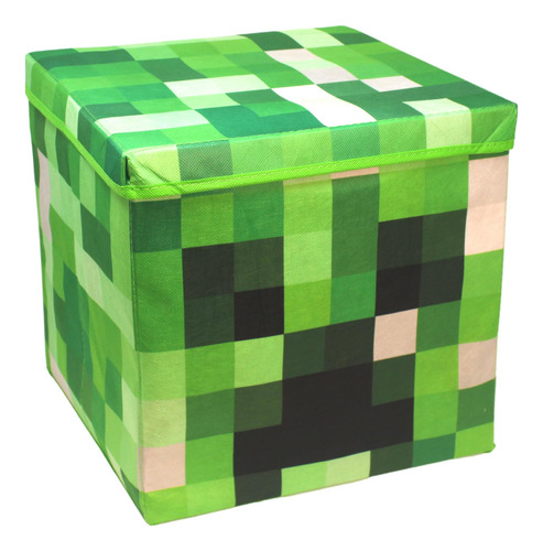 Caja Grande De Tela Pixelada De 14 X 14 Pulgadas