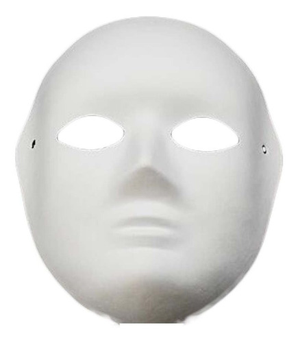 Mascara De Halloween Blanca Ideal Para Pintura Flúor 