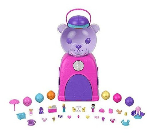 Polly Pocket Travel Toys, Gumball Bear Playset, 2 Plbx O