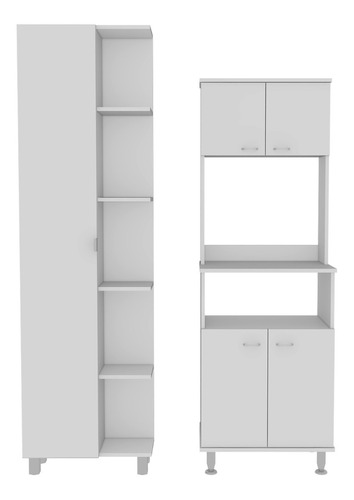  Combo Kitchen 4 Mueble Microondas + Optimizador - Blanco