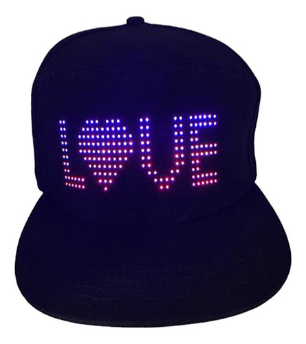 Gorra De Exhibición Led Brillante De Moda Editable Para El