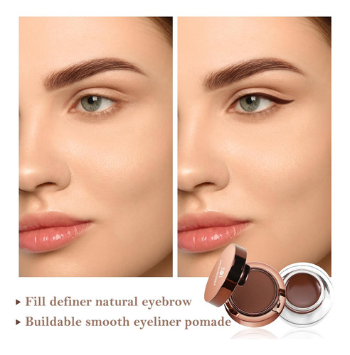 Kit De Crema Para Cejas, Polvo De Cejas Y Gel Delineador De