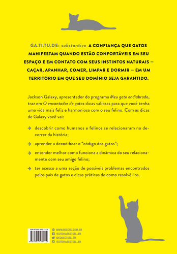 O Encantador De Gatos: O Guia Definitivo Para A Vida Com Seu Felino, De Galaxy, Jackson. Editorial Editora Best Seller Ltda, Capa Mole Em Português, 2018