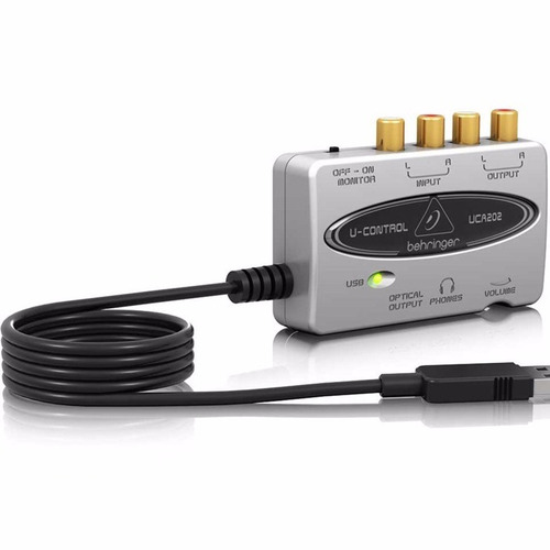 Behringer Uca-202 Interfaz Usb/audio 2 Entradas Y 2 Salidas