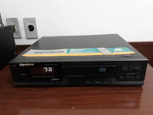 Cd Player Gradiente Cdp-380rc, Com Controle, Cabo E Manual