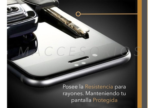 Imagen 4 de 10 de Film Glass Vidrio Templado iPhone 7 7+ 8 8plus 3d Full Curvo