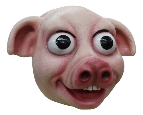 Máscara De Cerdo Puerco Marrano Pig Divertida Animales Color Rosa