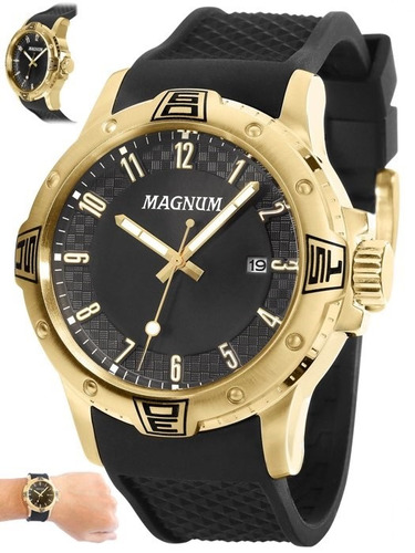 Relógio Magnum Masculino Original Linha Luxo Ma34414u 