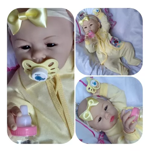 Boneca bebe reborn corpo silicone realista