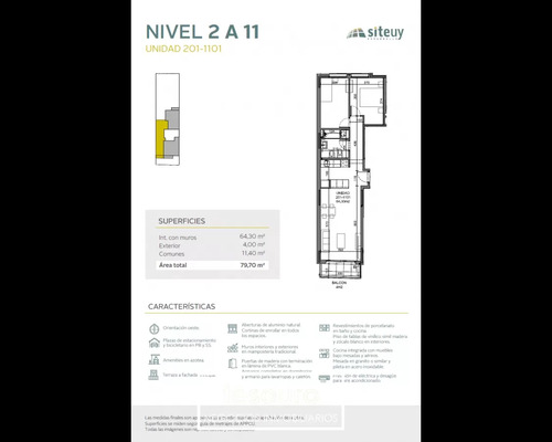 Venta Apartamento 2 Dormitorios - La Blanqueada