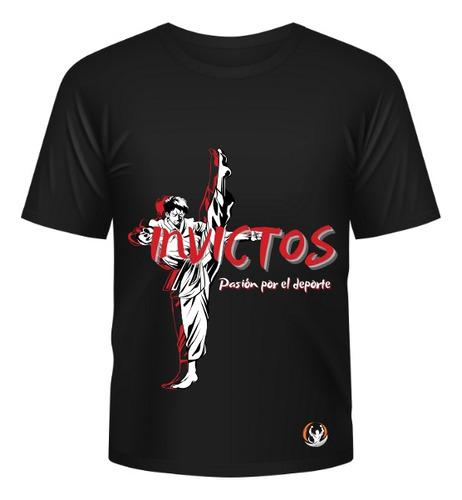 Camiseta De Taekwondo Color Negro