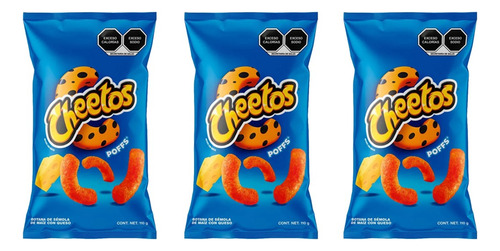 Cheetos Poffs Sabor Queso 110 G 3 Pzas