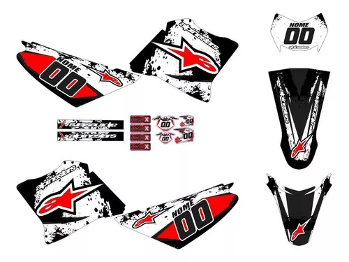 Adesivos Moto Cross Trilha Xtz 125 20mm Personalizada Lm112